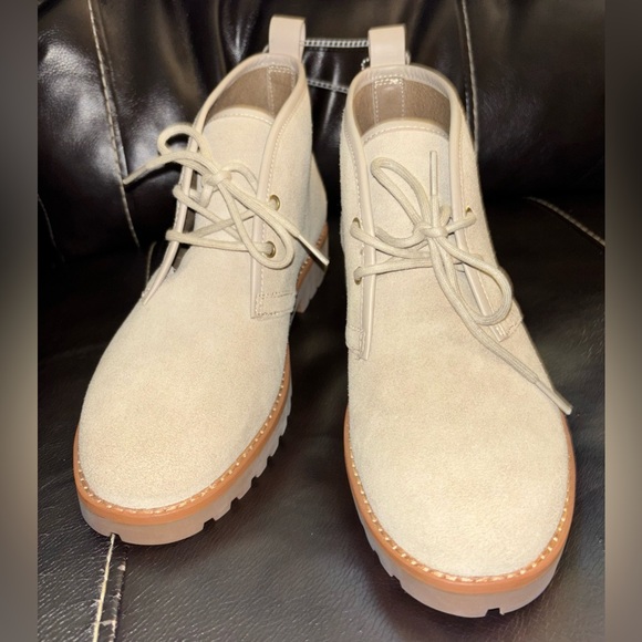 NWOT Coach Men’s Desert Boot in Sand Size 7.5 Suede Leather Rustic Preppy - Picture 3 of 12